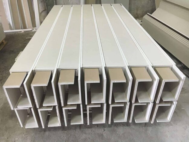 gotowe elementy z płyt gips karton